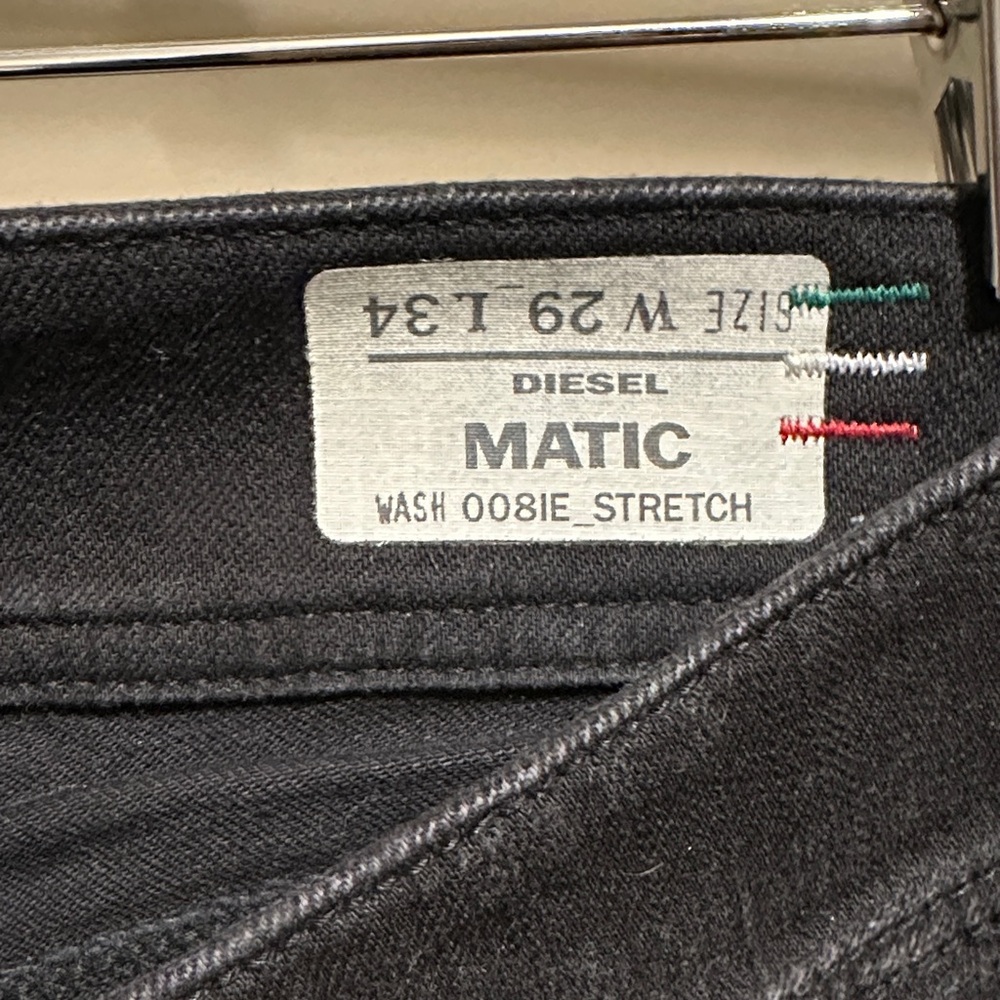 Diesel Matic Womens Stretch Jeans in Black